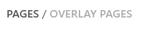 Tabs Pages | Overlay pages