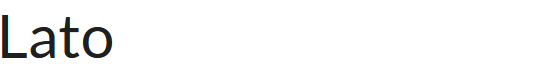 Google font Lato regular