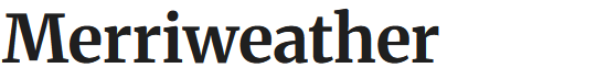 Google font Merriweather 700