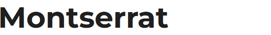 Google font Montserrat 700