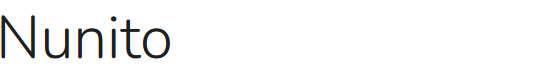 Google font Nunito 300