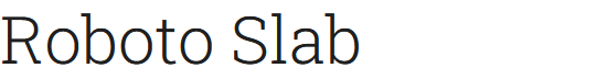 Google font Roboto Slab 300