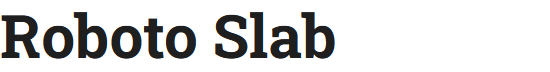 Google font Roboto Slab 700