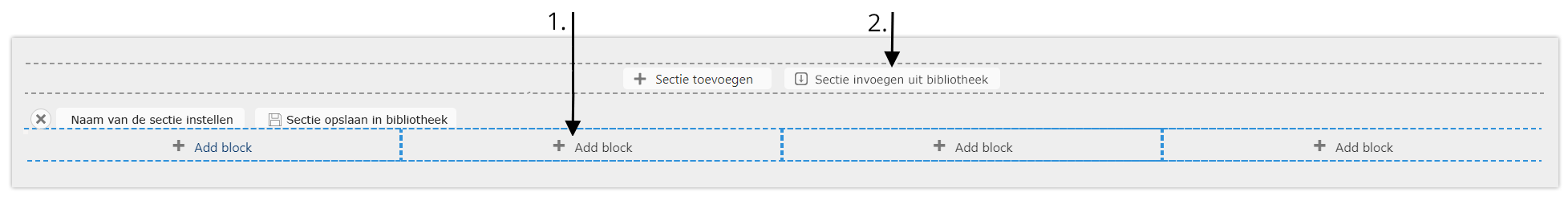 Content toevoegen - 2 manieren
